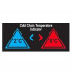 Colour changing label on the basis of the temperature to control the cold chain
