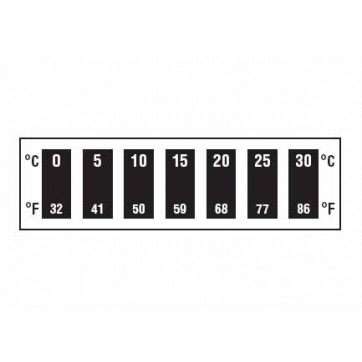 Adhesive LCD thermometer for temperature control