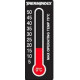 Adhesive thermometer changing its colour by the temperature