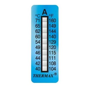 10-level adhesive temperature indicator 