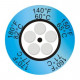 5-point round temperature indicator 