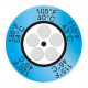 5-point round temperature indicator 