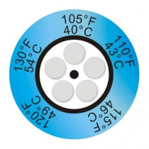 5-point round temperature indicator 