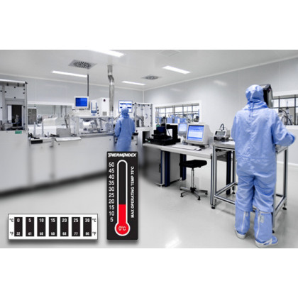 Standards and thermometers to control the temperature in cleanrooms 