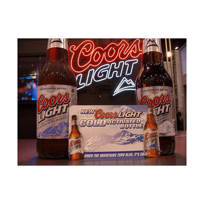 Tintas con cambio de color por temperatura Coors light